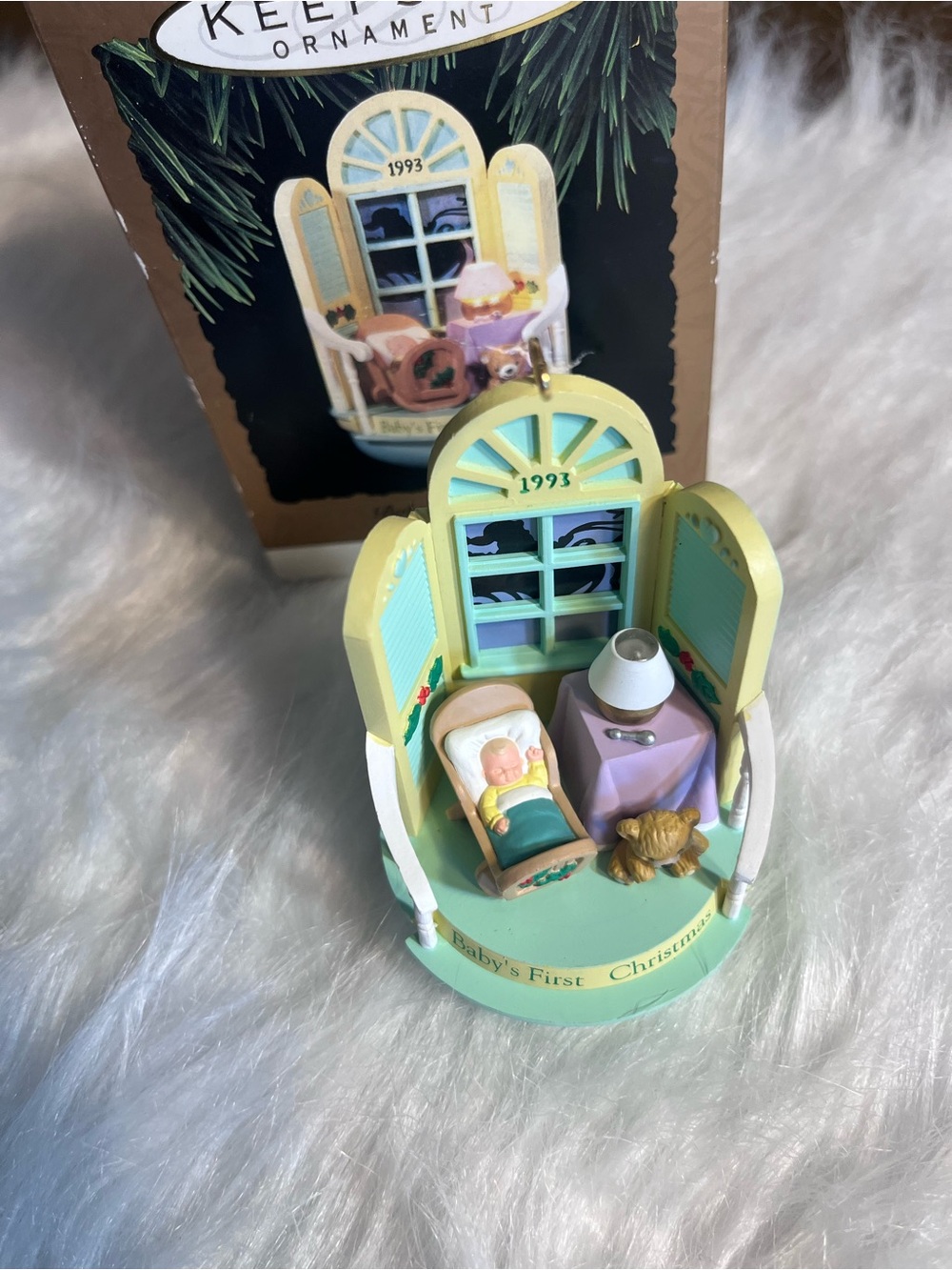 Keepsake 1993 Baby's First Christmas Ornament - Magic Light Series